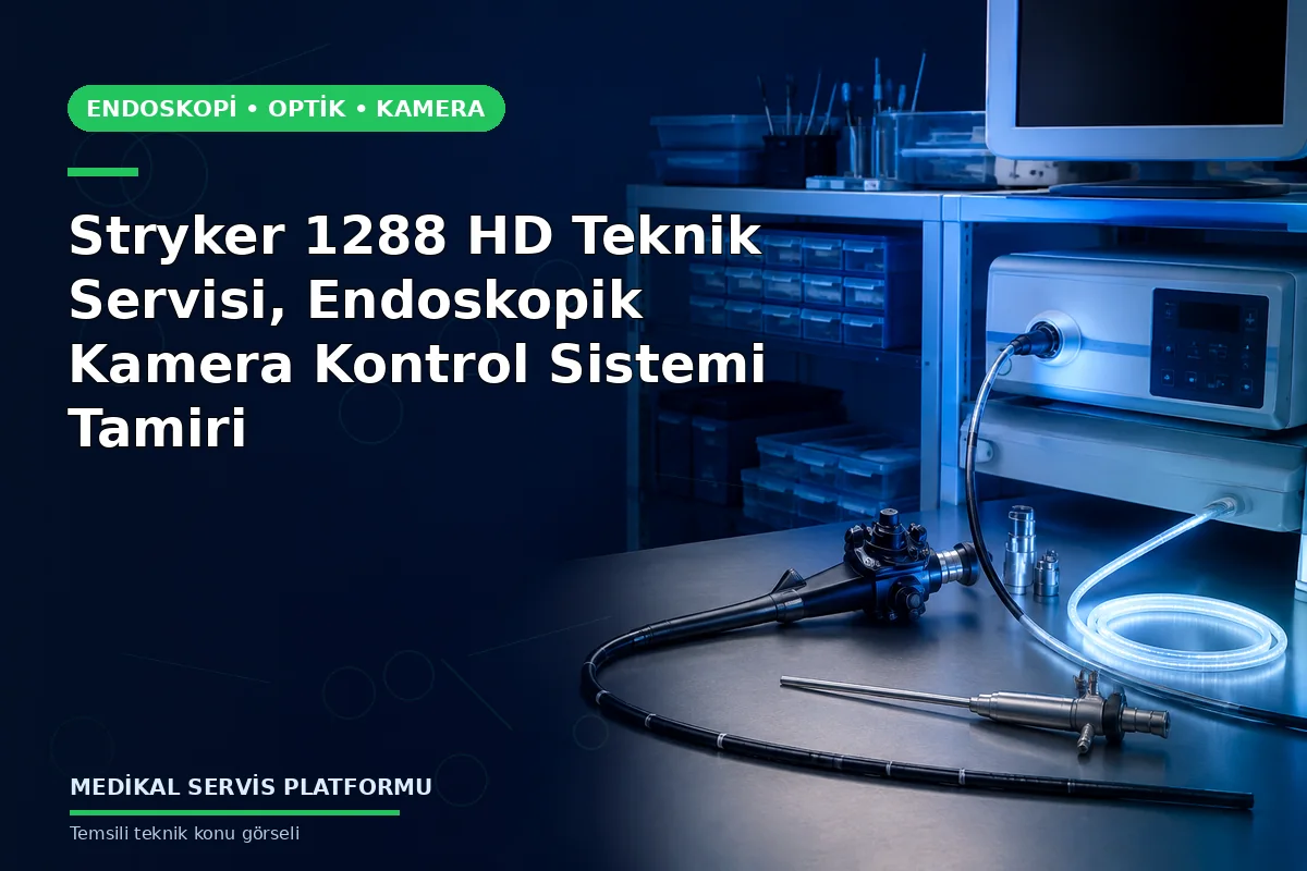 Stryker 1288 HD Teknik Servisi, Endoskopik Kamera Kontrol Sistemi Tamiri Stryker 1288 HD Teknik Servisi, Endoskopik Kamera Kontrol Sistemi Tamiri konusunu açıklayan temsili teknik görsel