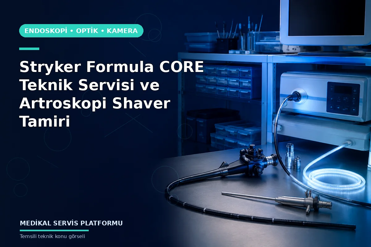 Stryker Formula CORE Teknik Servisi ve Artroskopi Shaver Tamiri Stryker Formula CORE Teknik Servisi ve Artroskopi Shaver Tamiri konusunu açıklayan temsili teknik görsel