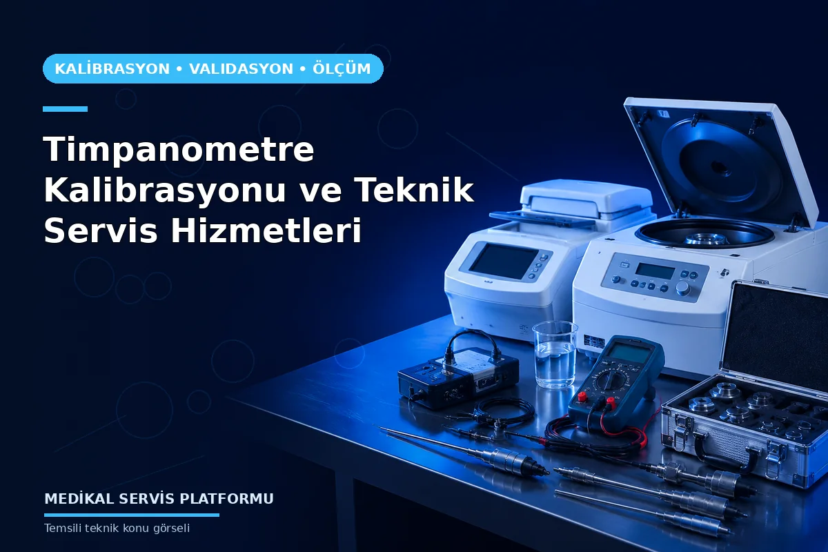 Timpanometre Kalibrasyonu ve Teknik Servis Hizmetleri Timpanometre Kalibrasyonu ve Teknik Servis Hizmetleri konusunu açıklayan temsili teknik görsel