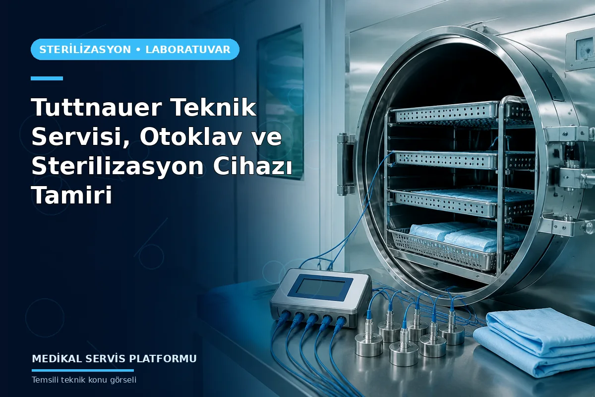 Tuttnauer Teknik Servisi, Otoklav ve Sterilizasyon Cihazı Tamiri Tuttnauer Teknik Servisi, Otoklav ve Sterilizasyon Cihazı Tamiri konusunu açıklayan temsili teknik görsel