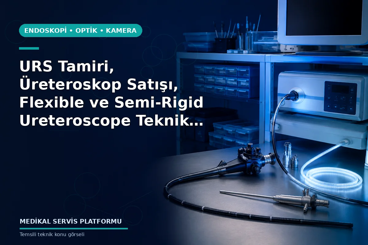 URS Tamiri, Üreteroskop Satışı, Flexible ve Semi-Rigid Ureteroscope Teknik Servis URS Tamiri, Üreteroskop Satışı, Flexible ve Semi-Rigid Ureteroscope Teknik Servis konusunu açıklayan temsili teknik görsel