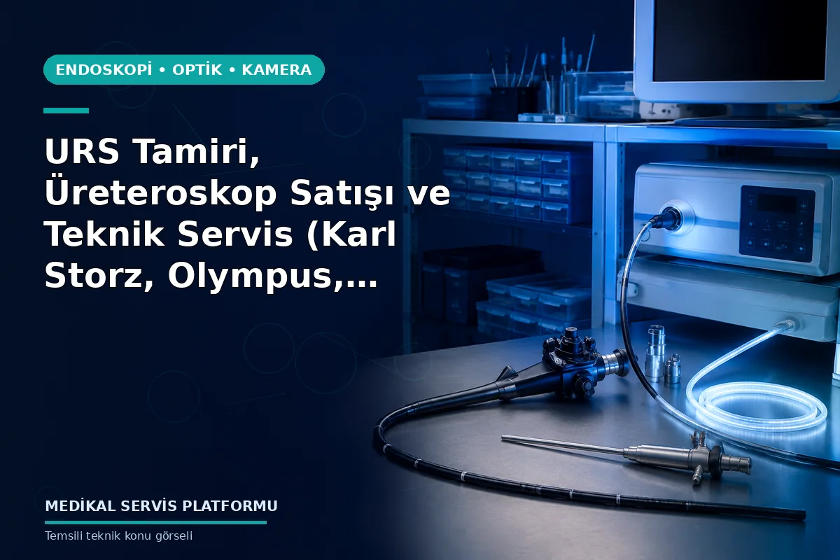 URS Tamiri, Üreteroskop Satışı ve Teknik Servis (Karl Storz, Olympus, Richard Wolf) URS Tamiri, Üreteroskop Satışı ve Teknik Servis (Karl Storz, Olympus, Richard Wolf) konusunu açıklayan temsili teknik görsel