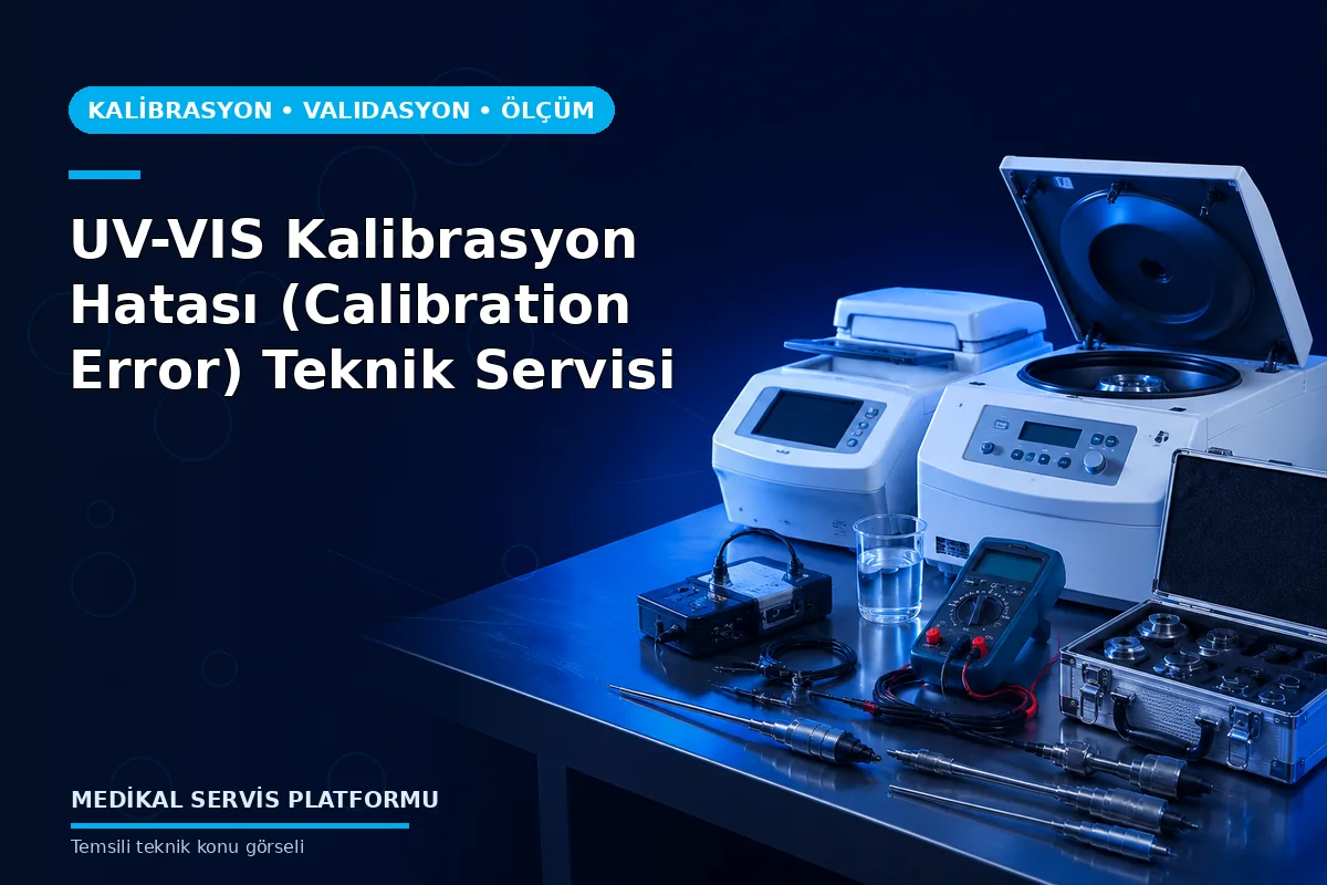 UV-VIS Kalibrasyon Hatası (Calibration Error) Teknik Servisi UV-VIS Kalibrasyon Hatası (Calibration Error) Teknik Servisi konusunu açıklayan temsili teknik görsel