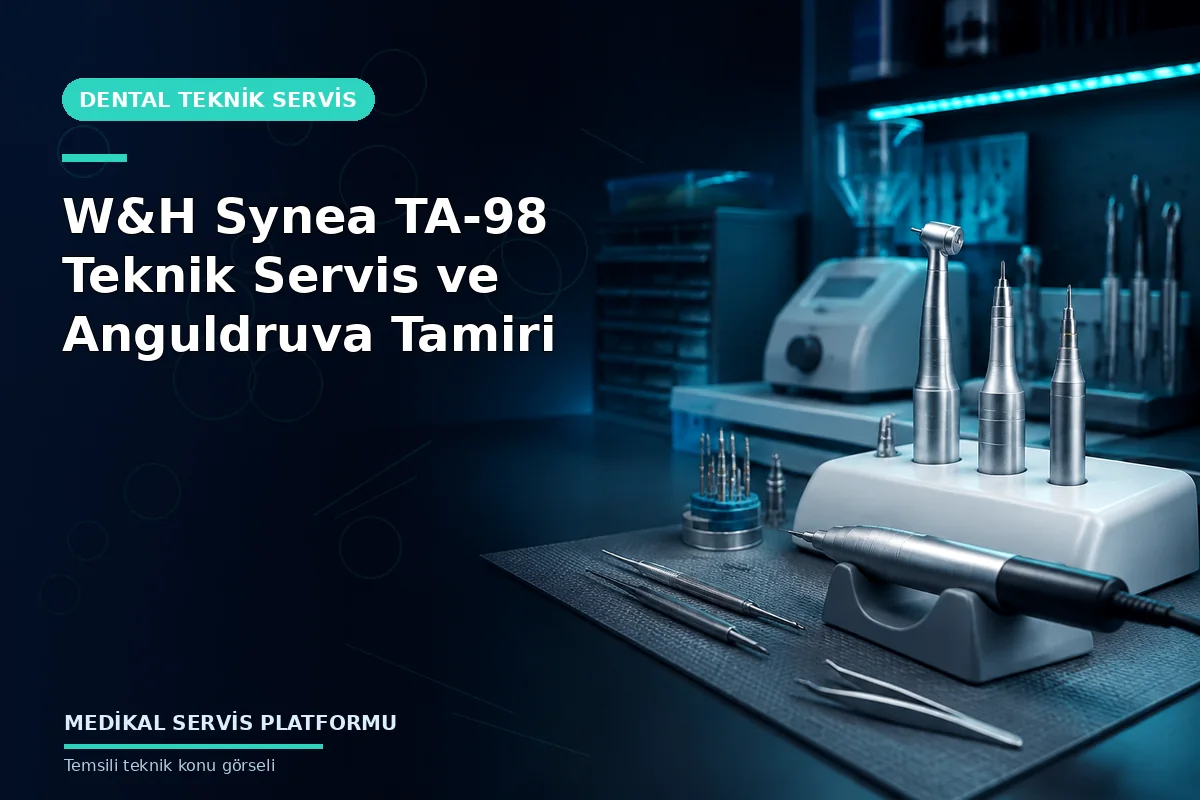 W&H Synea TA-98 Teknik Servis ve Anguldruva Tamiri W&H Synea TA-98 Teknik Servis ve Anguldruva Tamiri konusunu açıklayan temsili teknik görsel