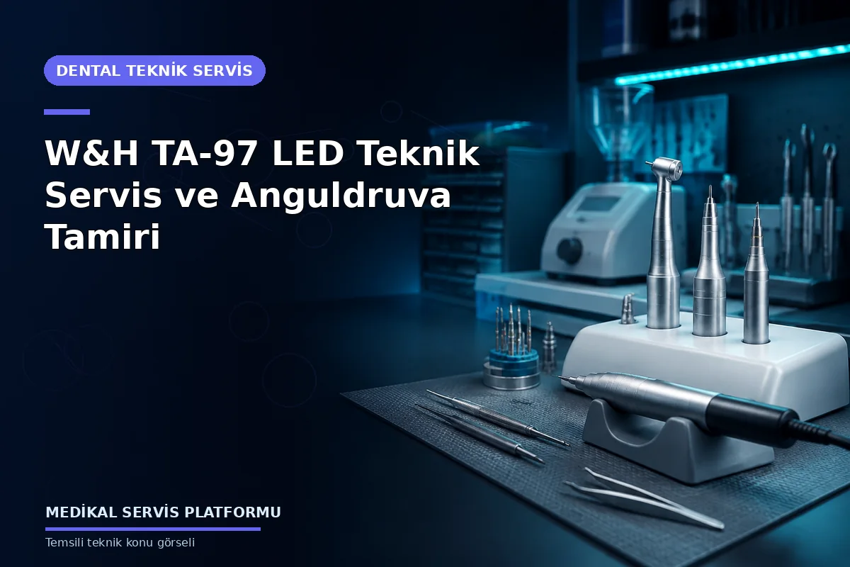 W&H TA-97 LED Teknik Servis ve Anguldruva Tamiri W&H TA-97 LED Teknik Servis ve Anguldruva Tamiri konusunu açıklayan temsili teknik görsel