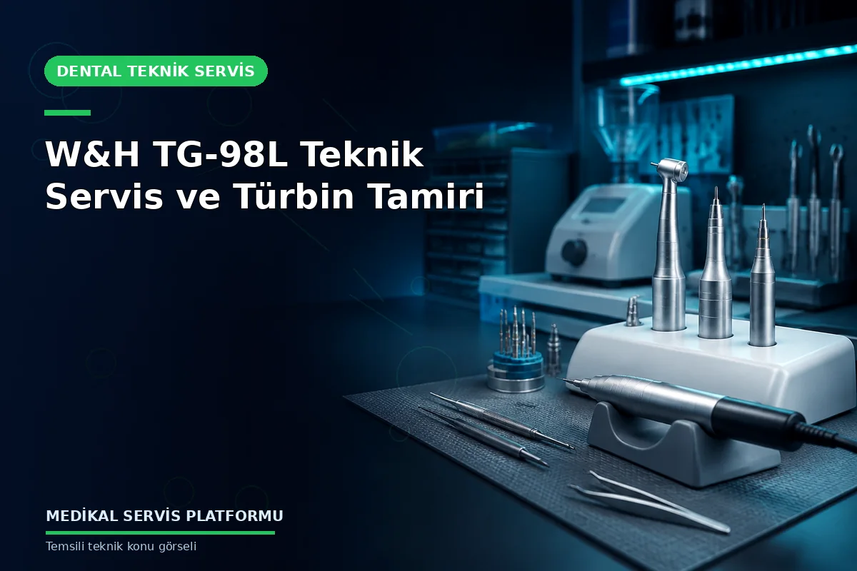 W&H TG-98L Teknik Servis ve Türbin Tamiri W&H TG-98L Teknik Servis ve Türbin Tamiri konusunu açıklayan temsili teknik görsel