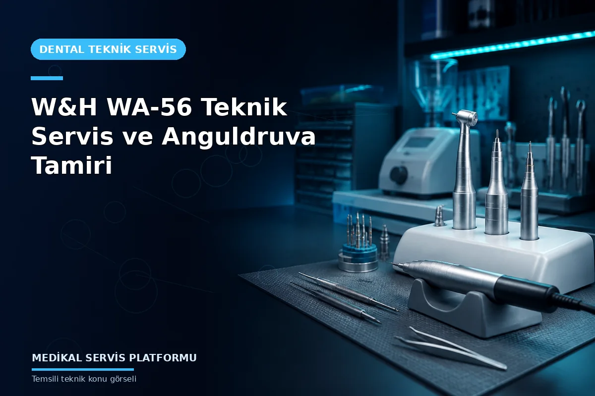 W&H WA-56 Teknik Servis ve Anguldruva Tamiri W&H WA-56 Teknik Servis ve Anguldruva Tamiri konusunu açıklayan temsili teknik görsel